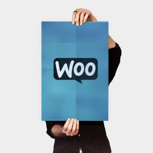 پوستر آبی WOO